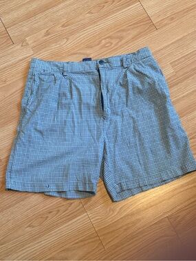 Men's Tommy Hilfiger Light Blue Plaid Shorts
